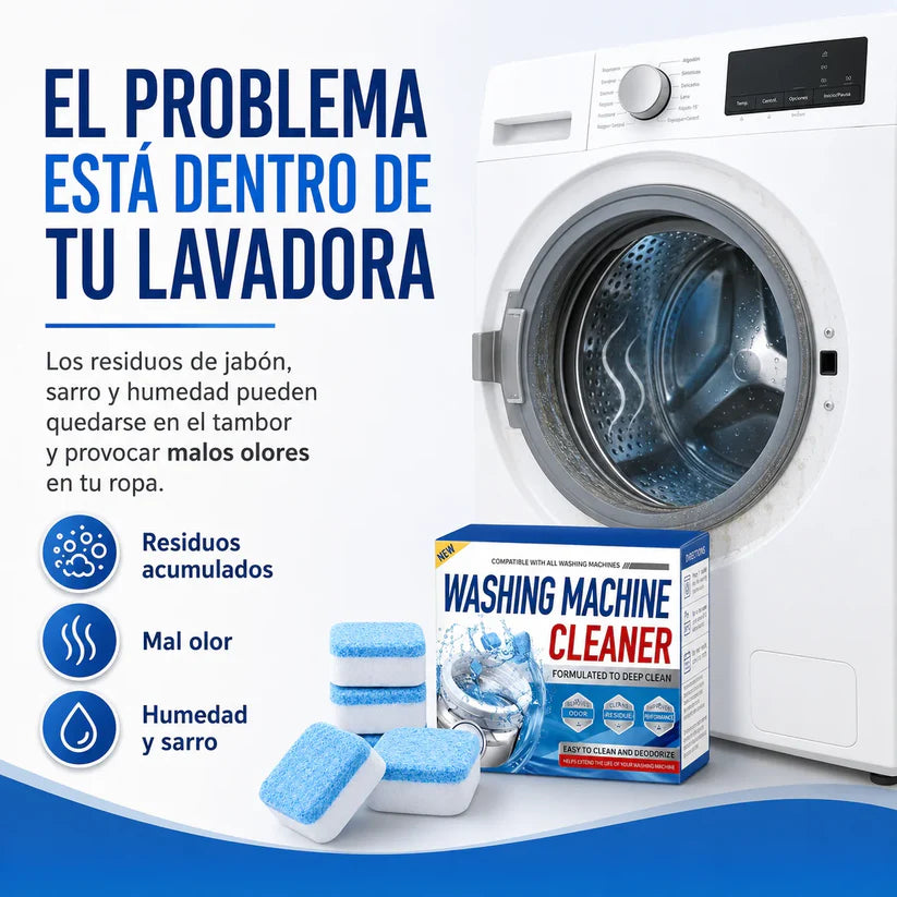 Kit 12 Pastillas Limpieza Profunda para Lavadora + Envio Gratis + Regalo