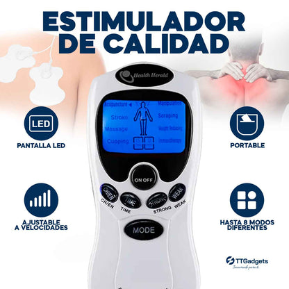Electro Estimulador para Aliviar el Dolor con 8 modos para Todo el Cuerpo UltraHealthy® + Envio Gratis