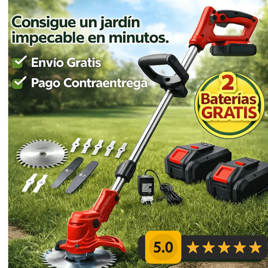Podadora Inalámbrica 21V — Sin Cable, Sin Límites | Kit Completo con Accesorios 🌿
