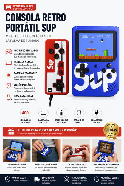 ArcadeBox Pro - Console Portátil + Regalo + Envio Gratis