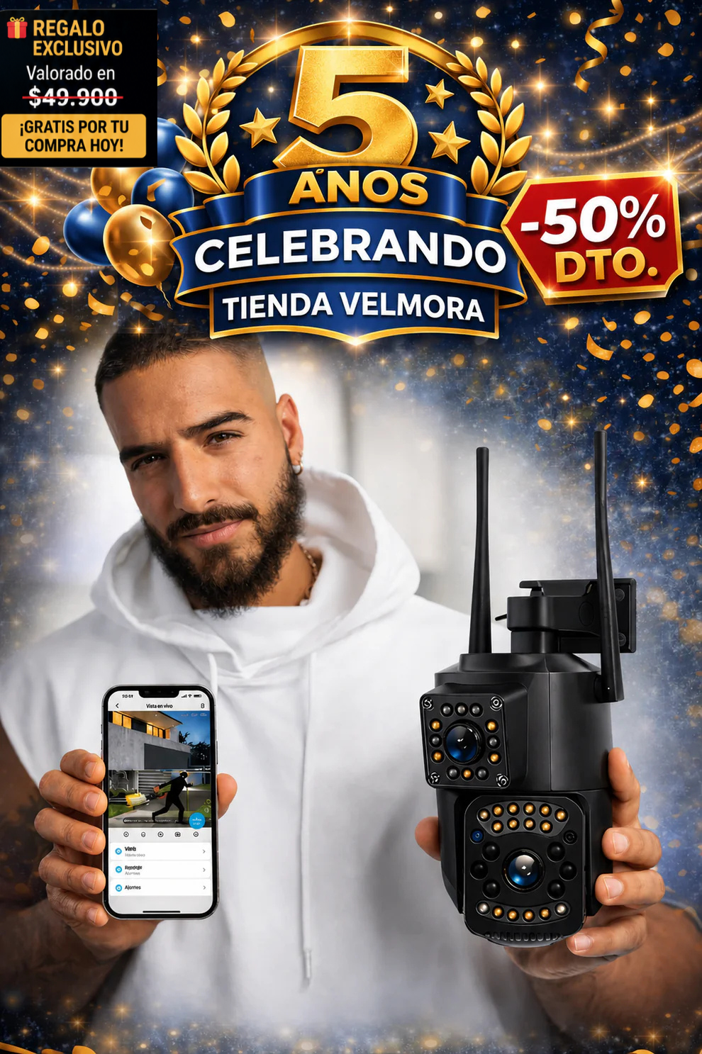 Militar Guard: Cámara de Seguridad - 2 en 1 + Regalo🎁