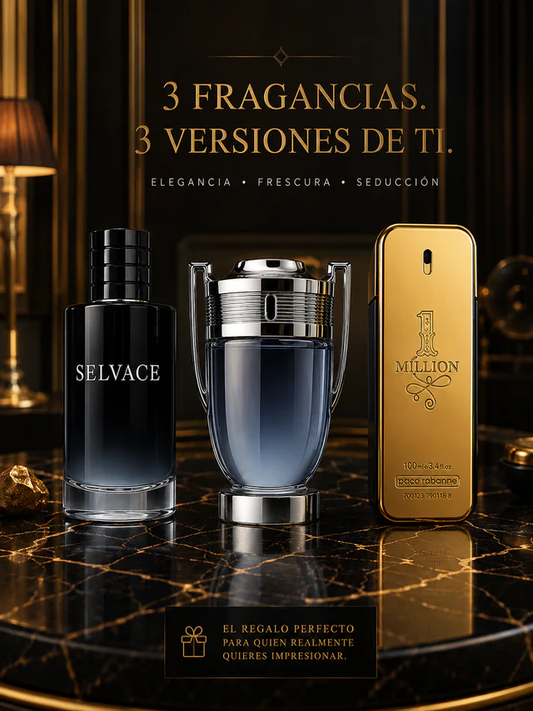 💎 EL KIT MASCULINO MÁS DESEADO DEL MOMENTO - COMPRE 1 Y LLÉVESE 3 PERFUMES IMPORTADOS + Envío Gratis 🔥