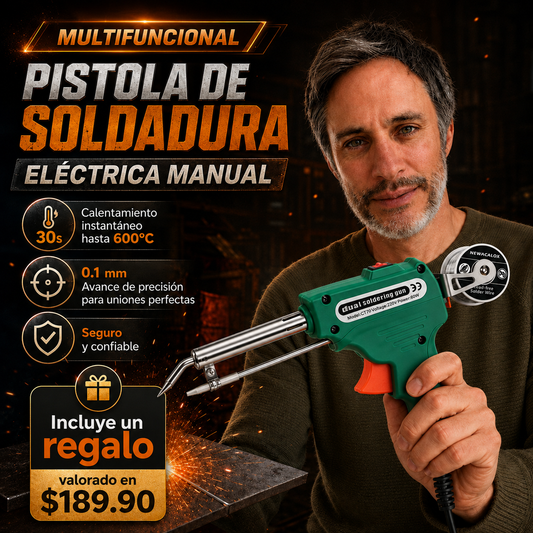 Soldador Eléctrico 60W de Alta Eficiencia + Envio Gratis + Regalo - 50%