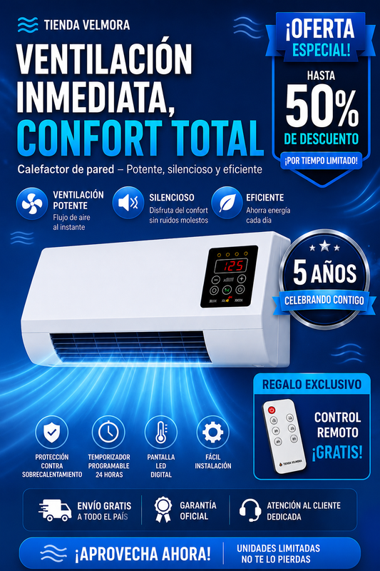 DualTemp Ventilax — Adiós al Calor, Adiós a las Facturas Caras  50% + Regalo + Envio Gratis