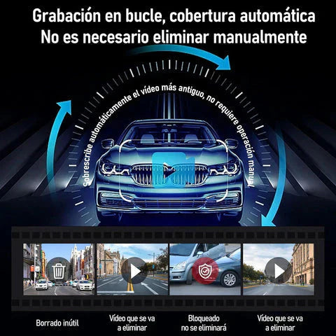 Retrovisor 2 en 1 con Cámara | Protege tu carro y graba todo
