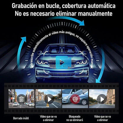 Retrovisor 2 en 1 con Cámara | Protege tu carro y graba todo