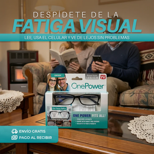 Lentes One Power™ | Un Solo Par Para Leer, Trabajar y Vivir Sin Interrupciones - Compre 1 y llévese 2