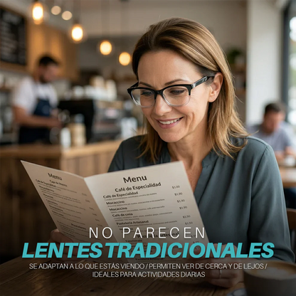 Lentes One Power™ | Un Solo Par Para Leer, Trabajar y Vivir Sin Interrupciones - Compre 1 y llévese 2