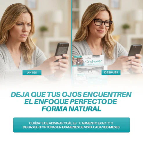 Lentes One Power™ | Un Solo Par Para Leer, Trabajar y Vivir Sin Interrupciones - Compre 1 y llévese 2